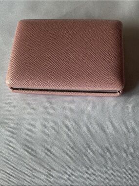 Pink Compact Mirror Travel Makeup Double Mirror Portable Purse Size